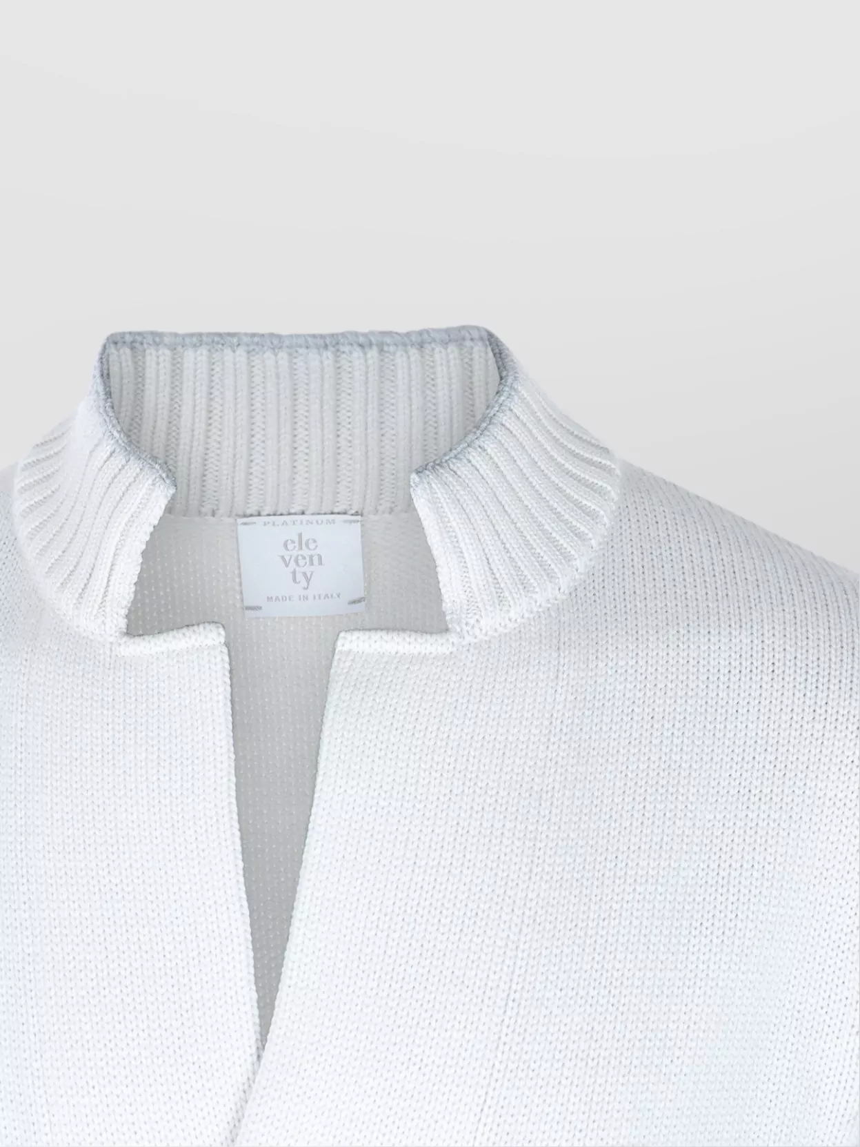 Eleventy Shawl Collar Sweater With Cuffs And Hem