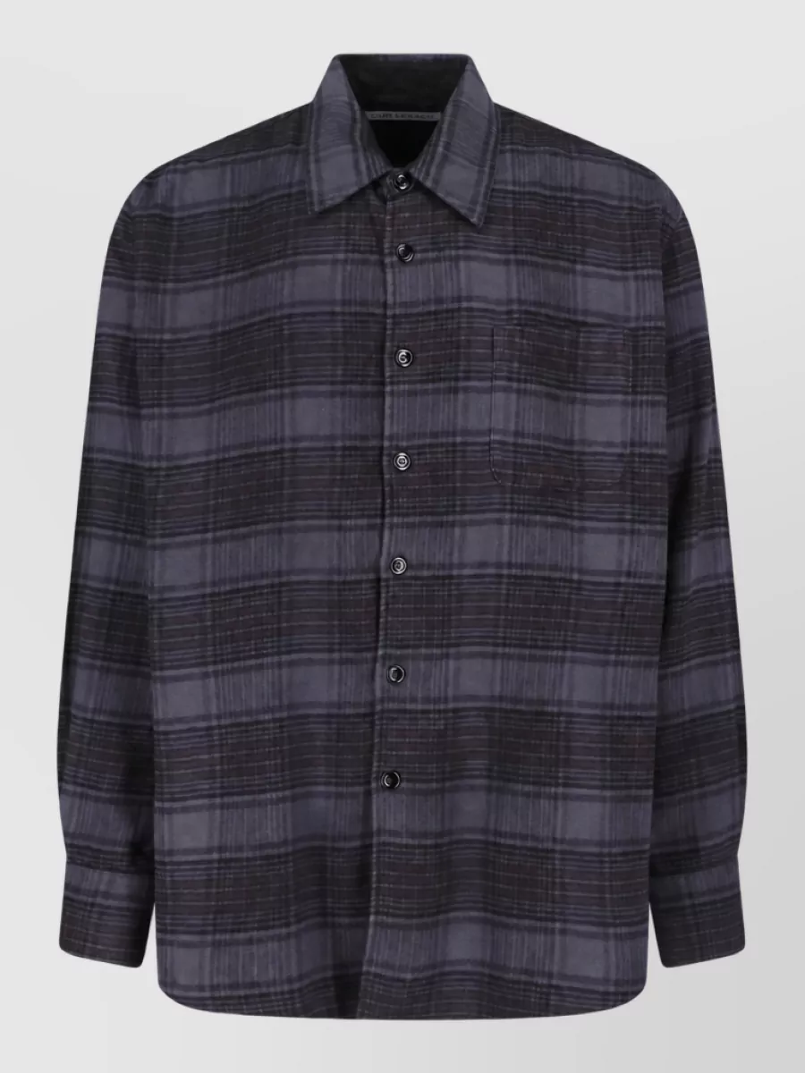 Our Legacy checked cotton shirt jacket
