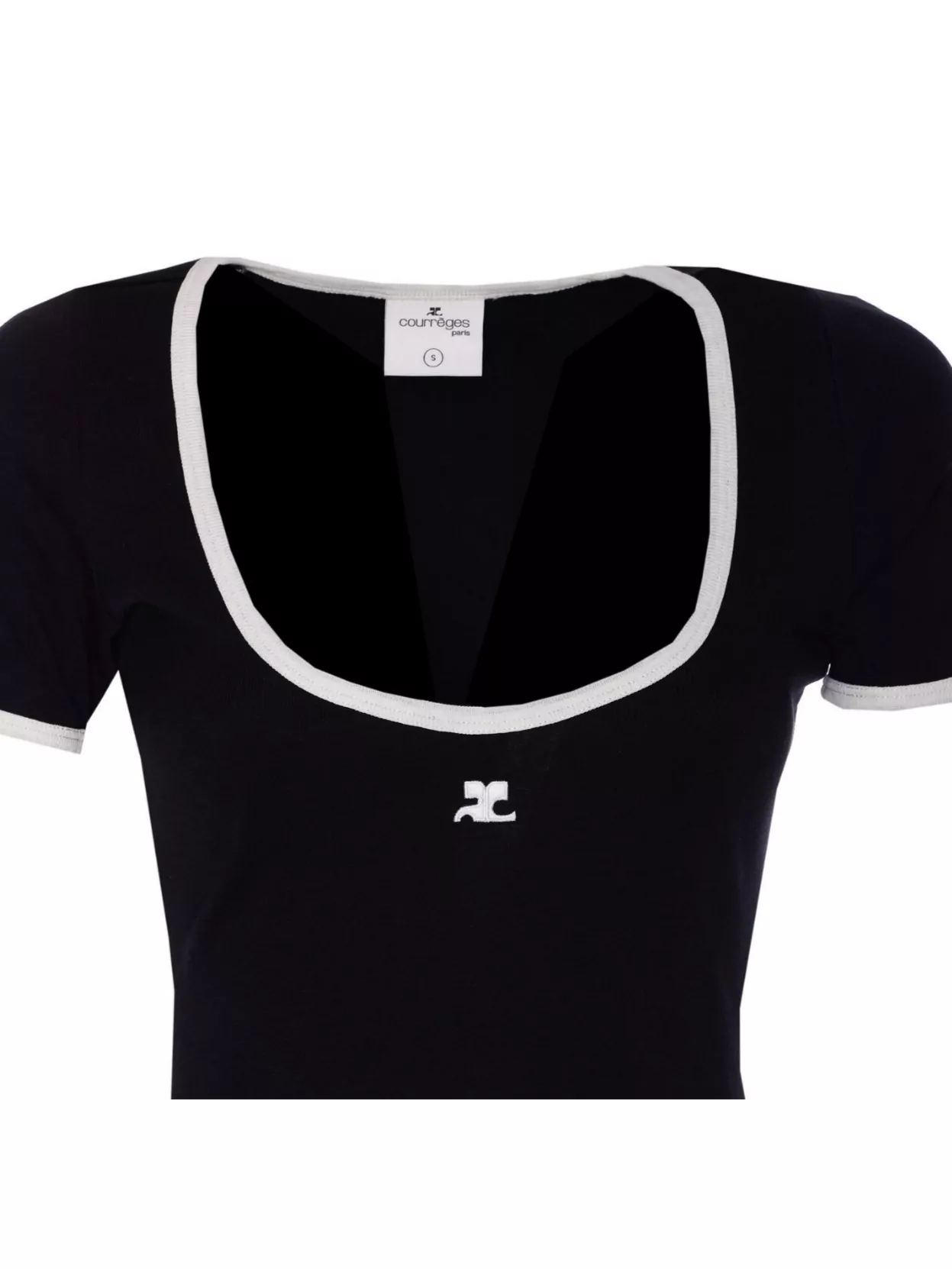 Courrèges Holistic Contrast Jersey Mini Dress