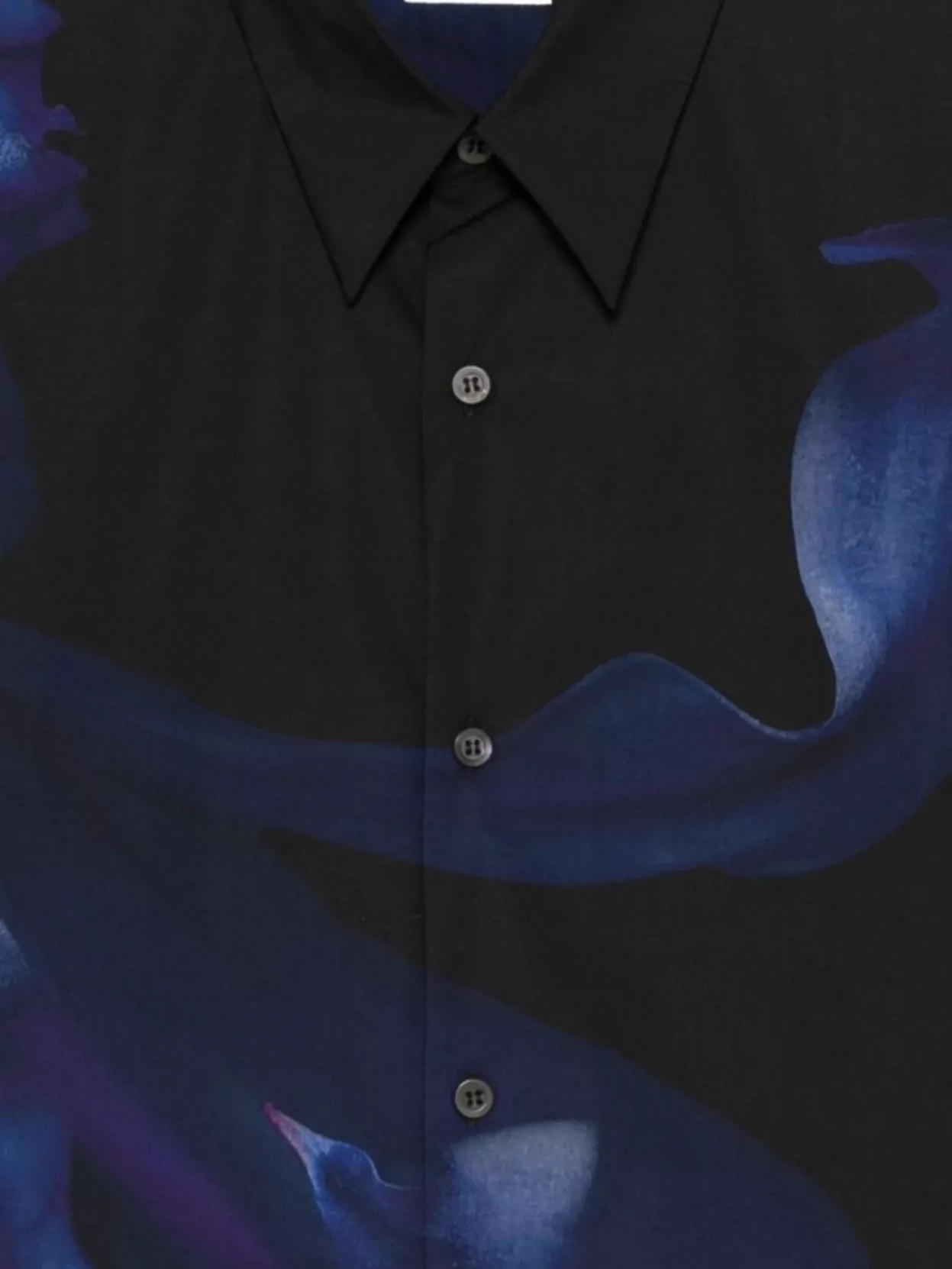 Dries Van Noten Abstract Print Short Sleeve Button-Down Shirt