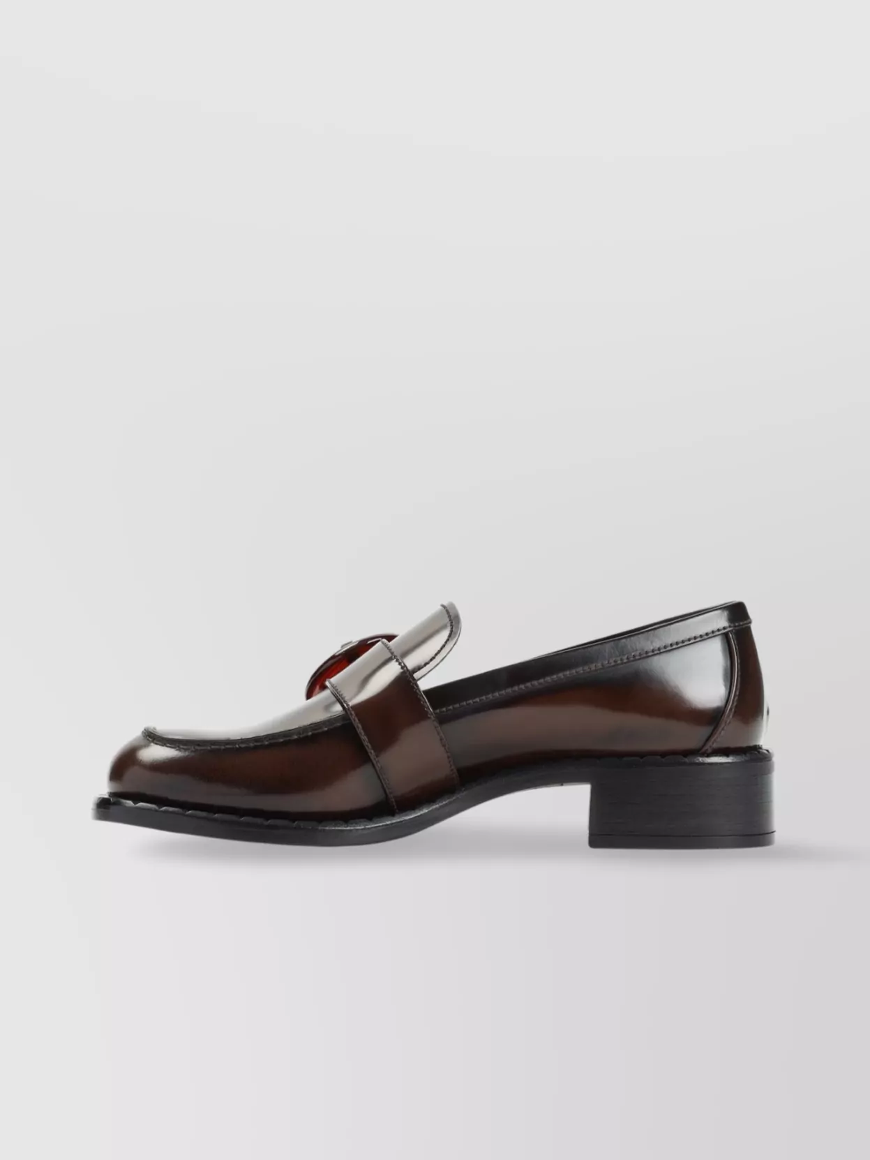 Prada Burned Calf Leather Loafers
