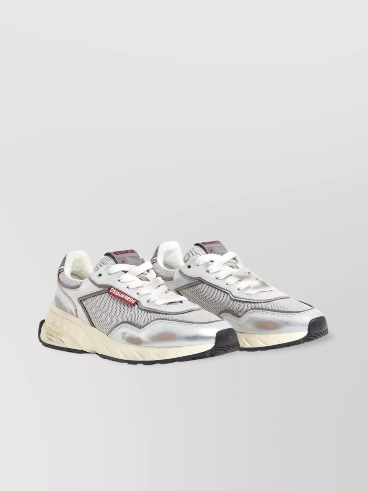 Dsquared2 Modern Sneakers With Leather And Mesh