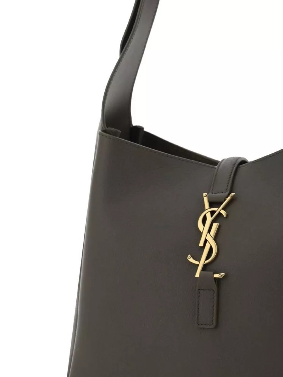 Saint Laurent Calf Leather Tote Bag