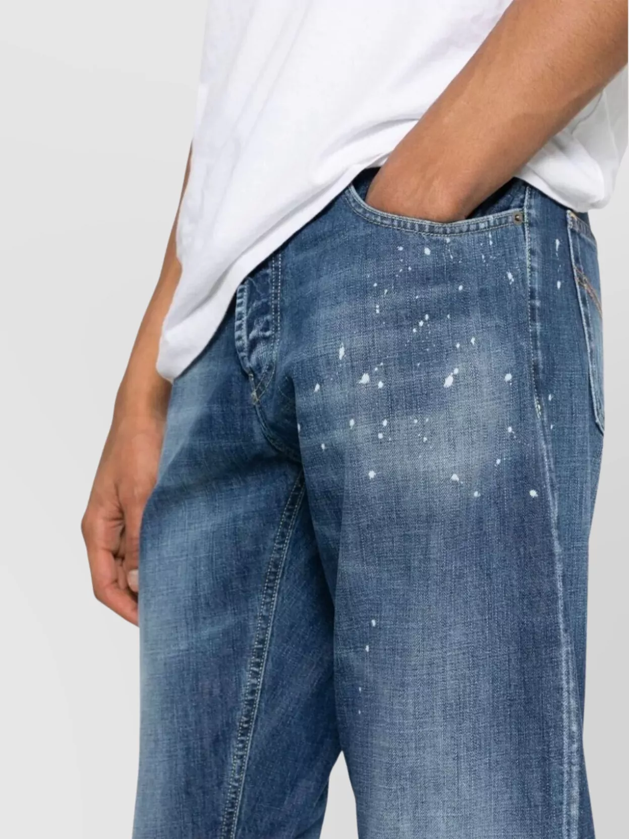 Dondup Distressed Five-Pocket Jeans Belt Loops