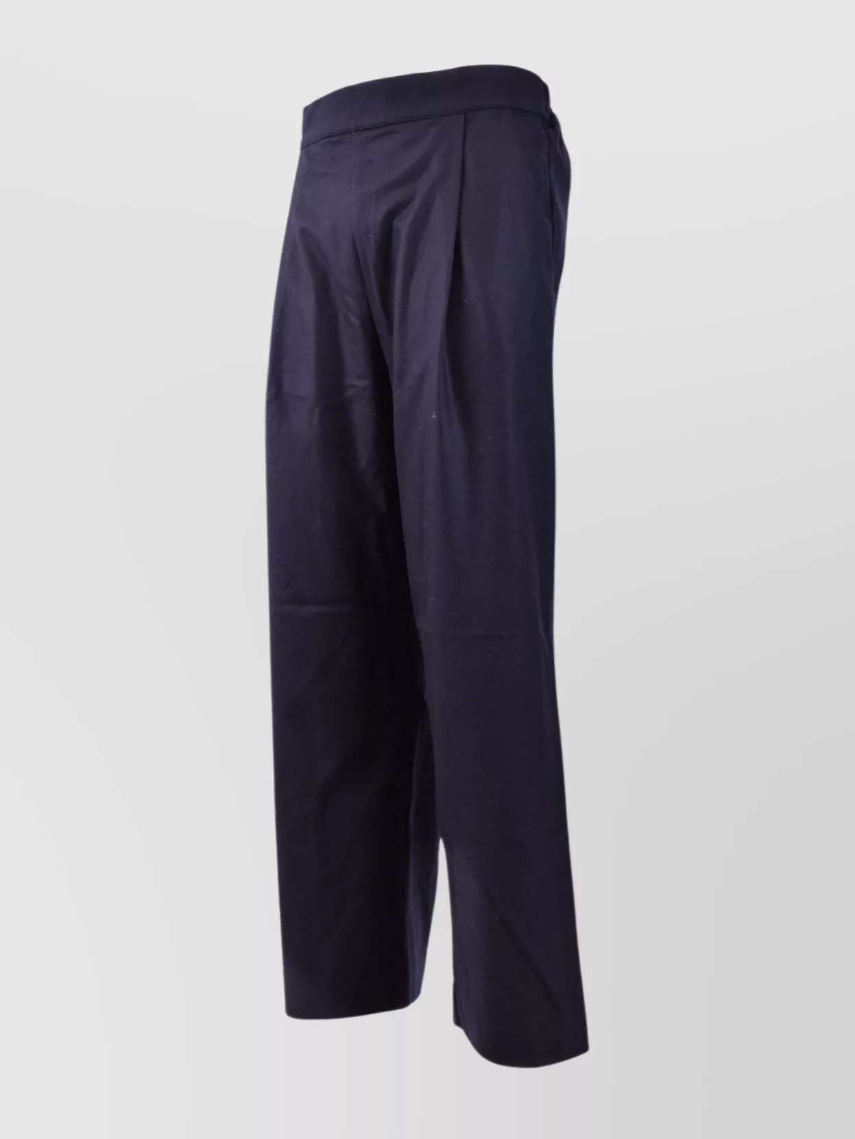 Laneus Trousers Wide Leg Elastic Waistband