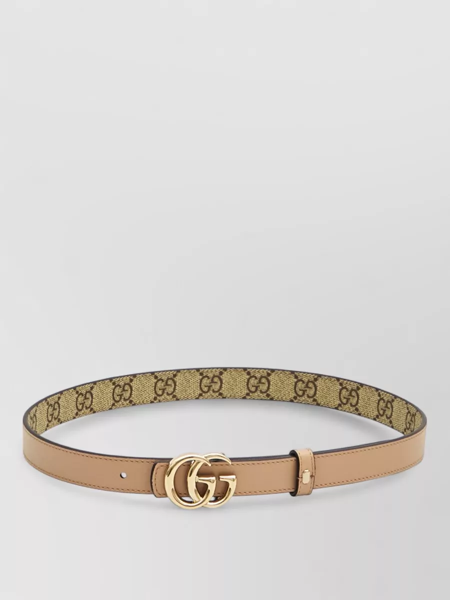 Gucci Reversible Gg Marmont Skinny Leather Belt
