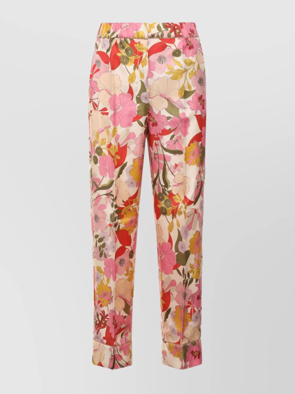 's Max Mara Printed Silk Pajama Pants With Elastic Waistband