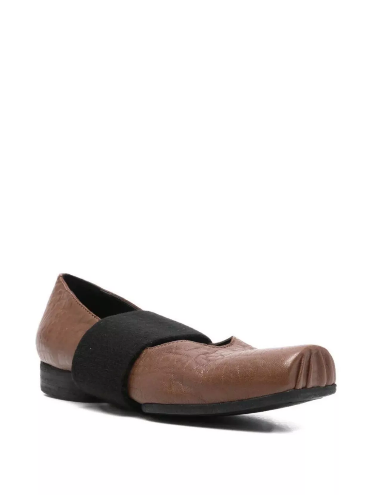 Uma Wang Square Toe Flat Ballerina Shoes
