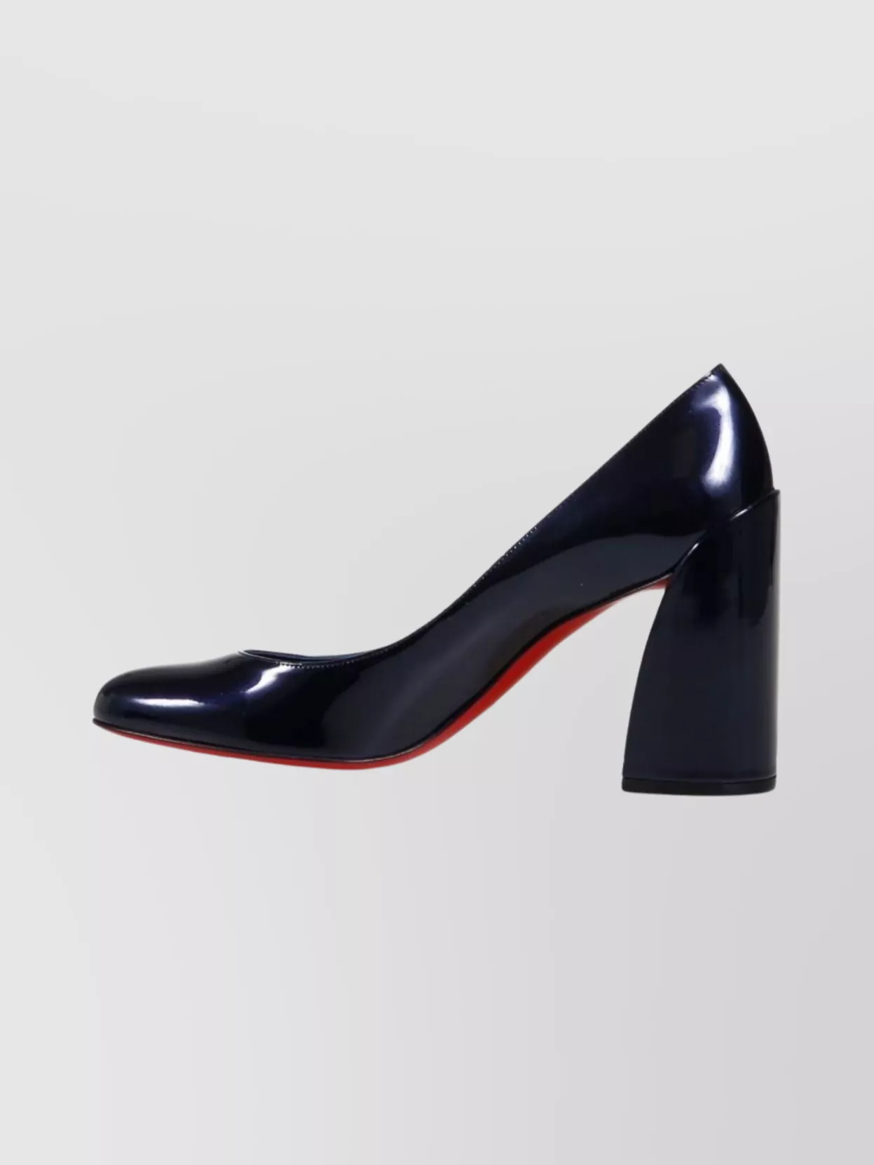 Christian Louboutin Stylish Block Heel Round Toe Pumps