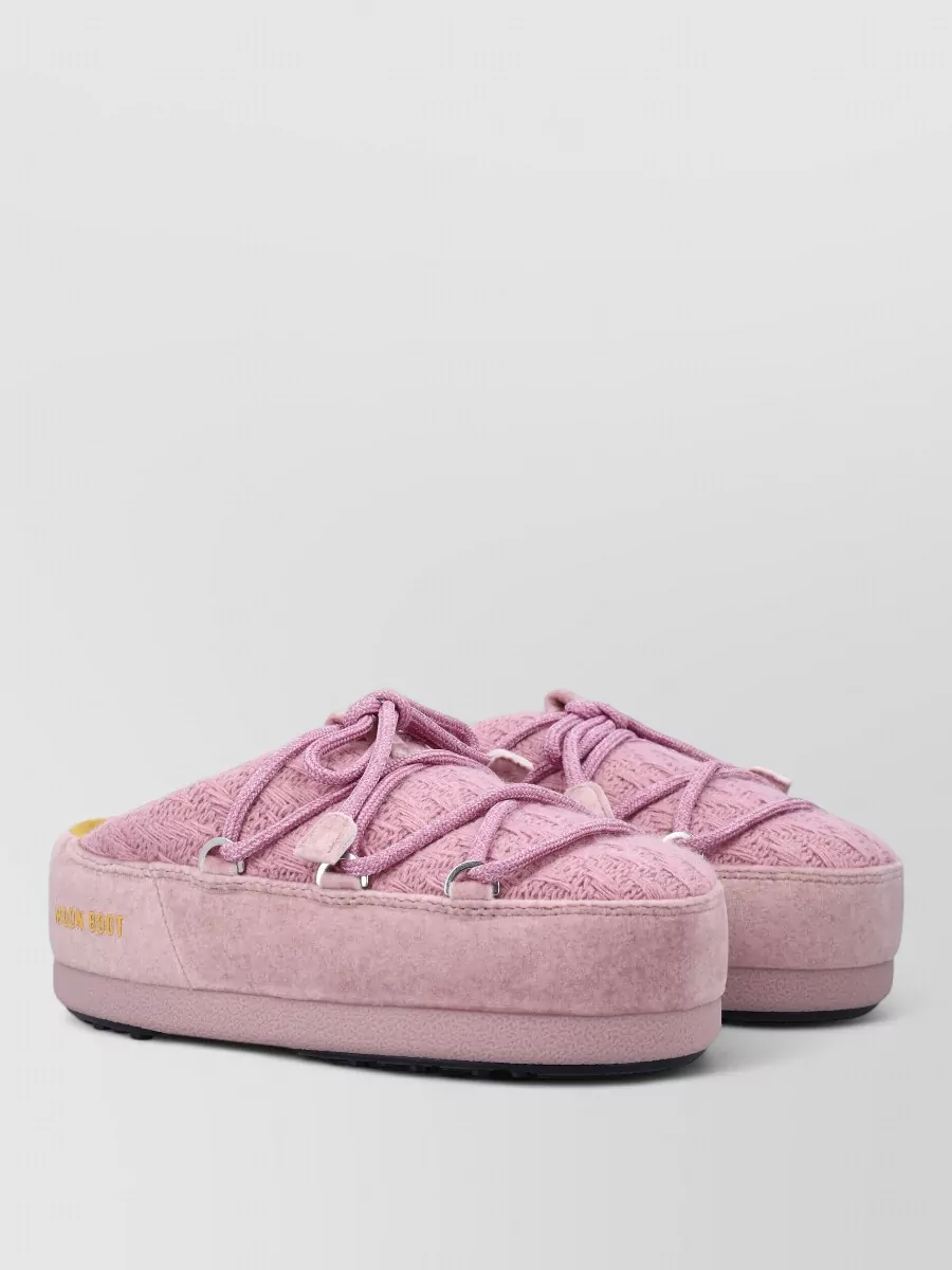 Moon Boot knit mule slippers
