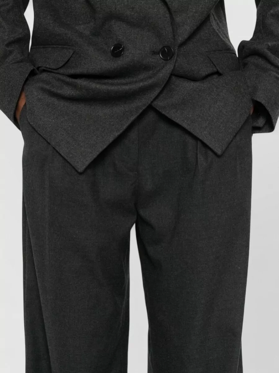 Dunst Pleated Wide-Leg Trousers