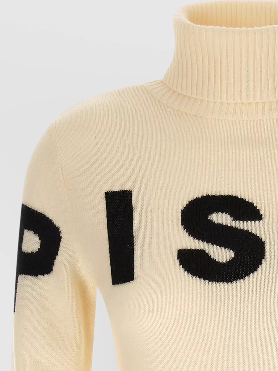 Perfect Moment Wool Jacquard Turtleneck Sweater