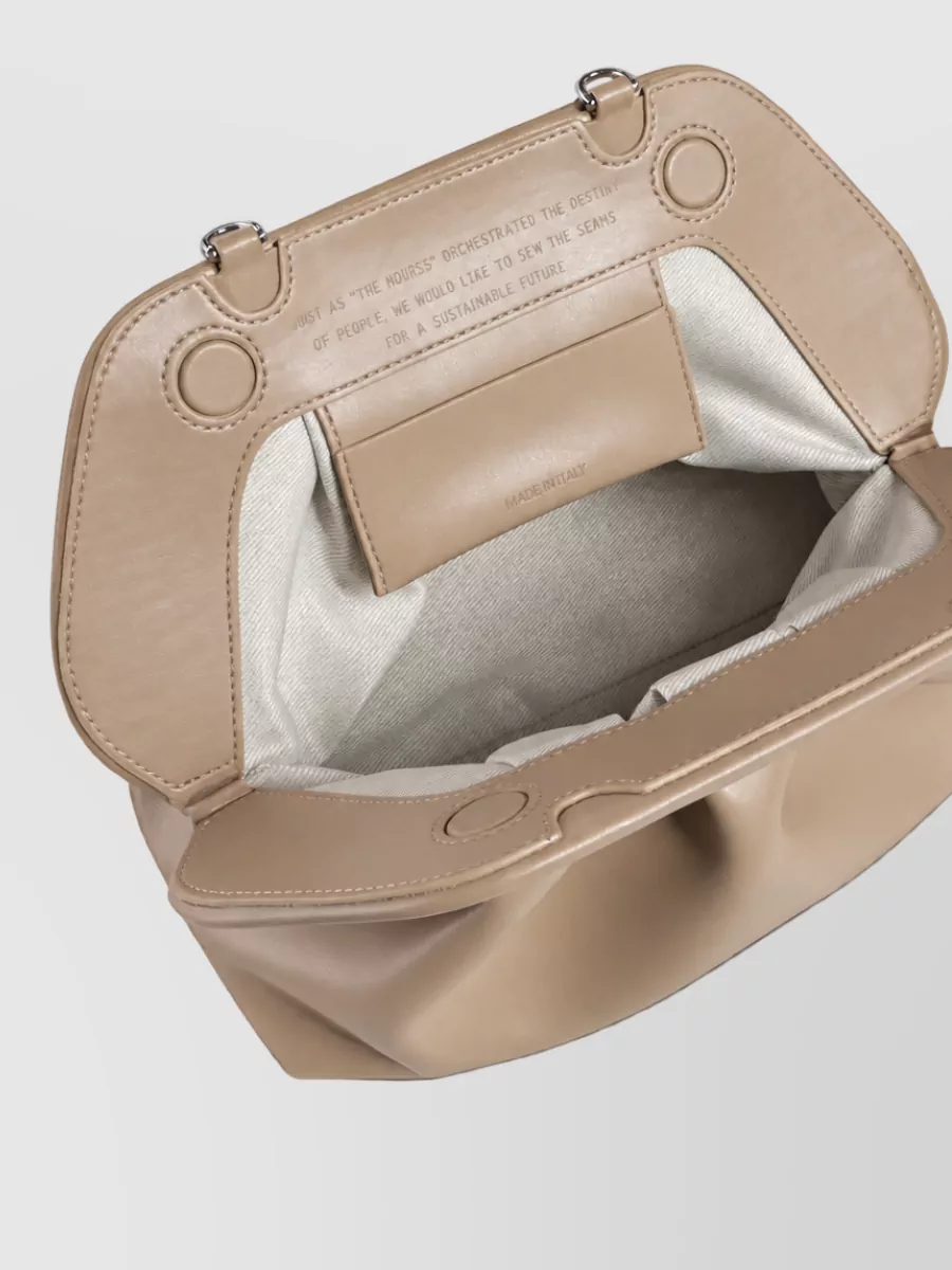 Themoiré Bios Small Ruched Clutch Bag