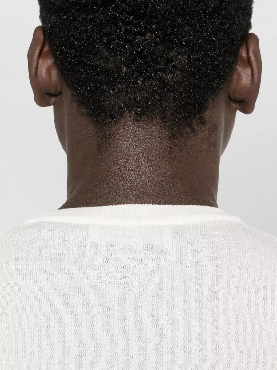 Lardini Knit T Shirt Short Sleeves Ribbed Trims