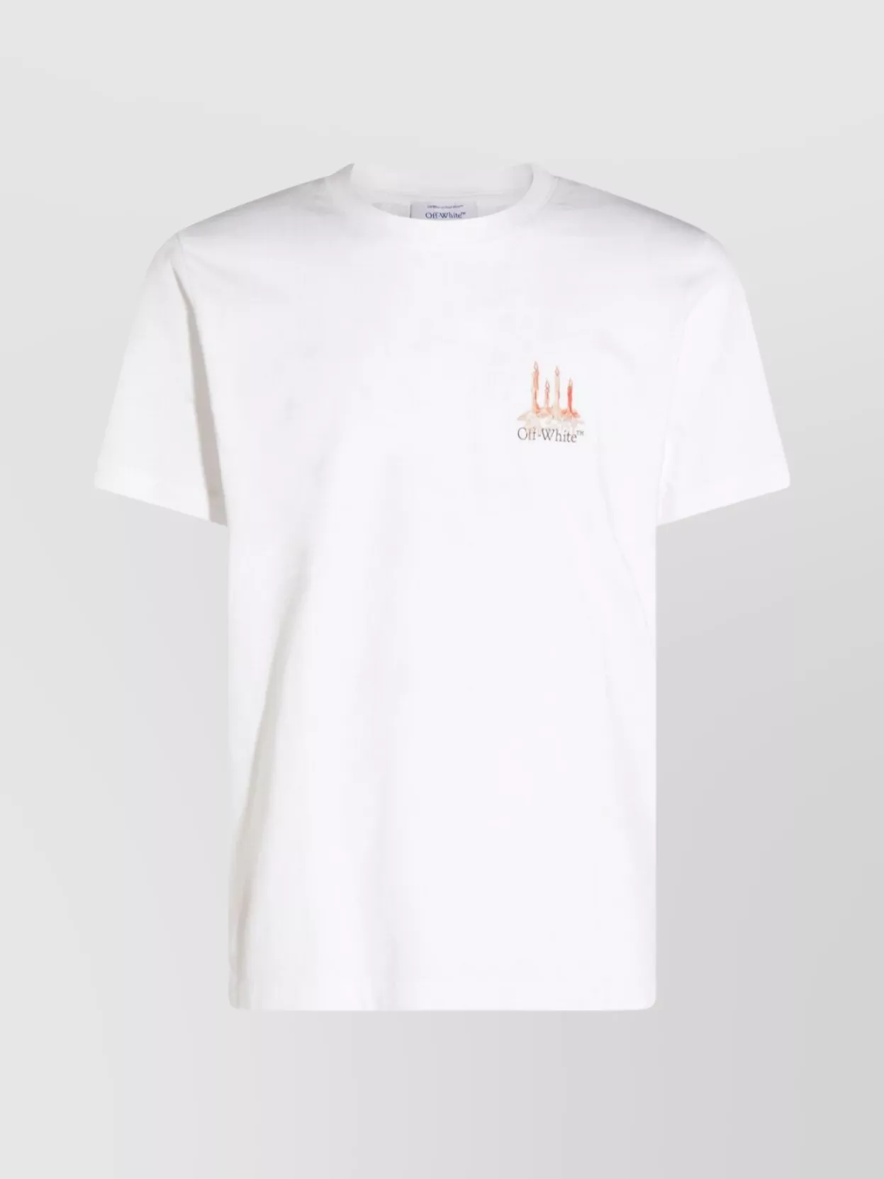 Off-White Graphic Print Crew Neck Short Sleeve Top