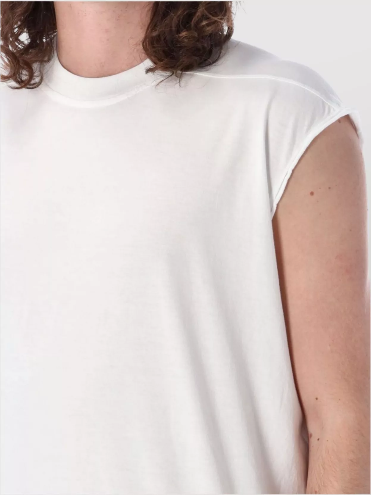 Rick Owens Drkshdw Longline Sleeveless Crew Neck T-Shirt