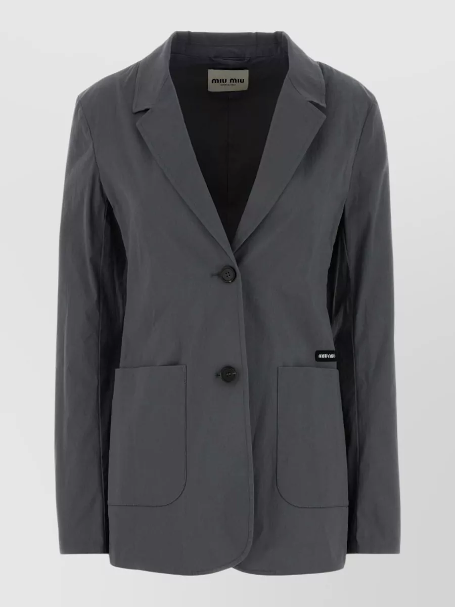 Miu Miu stretch poplin blazer
