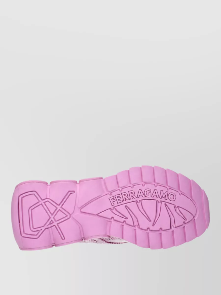 Ferragamo Knit Low-Top Sneakers