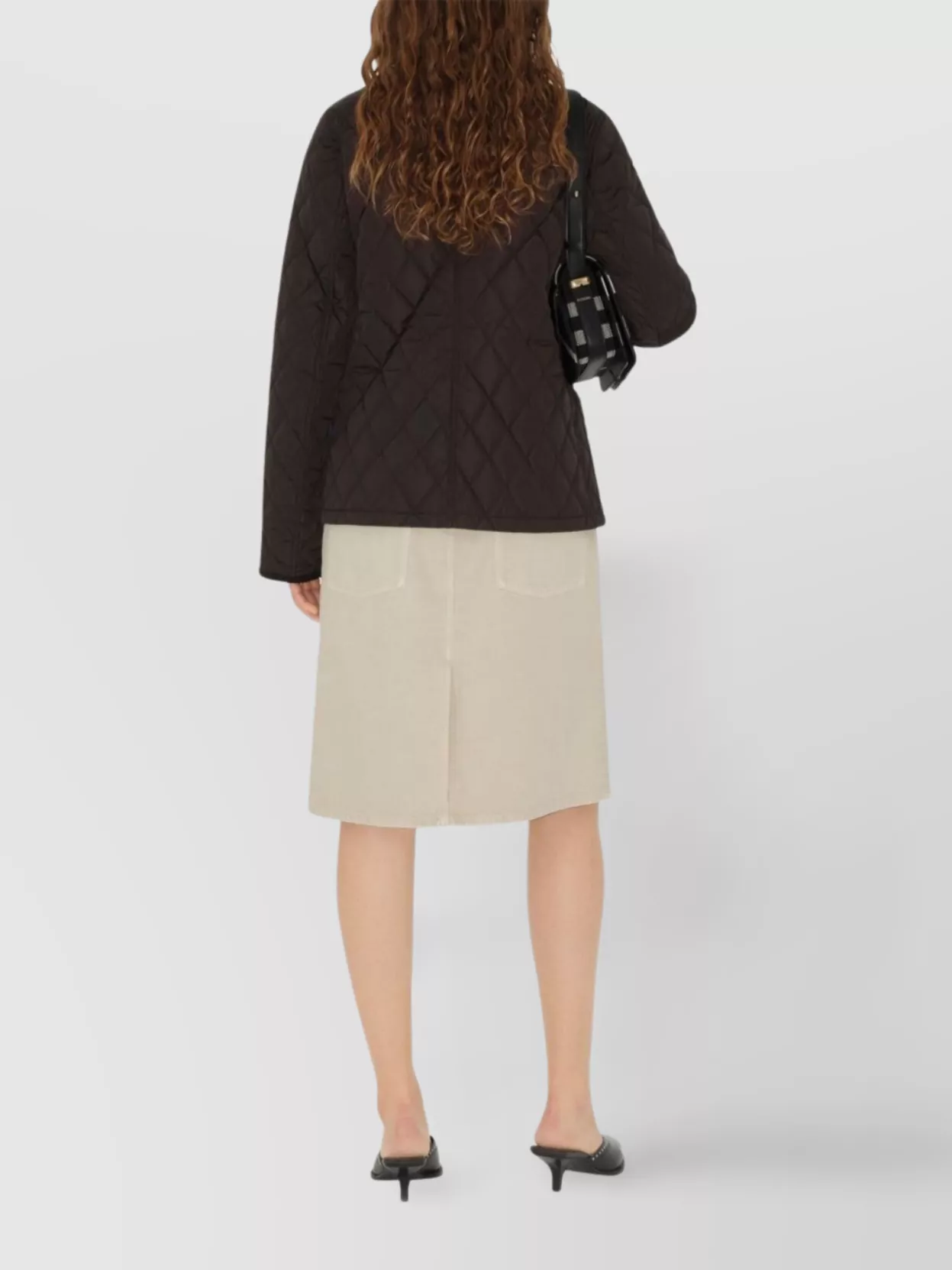 Burberry Quilted Jacket With Vintage Check Pattern