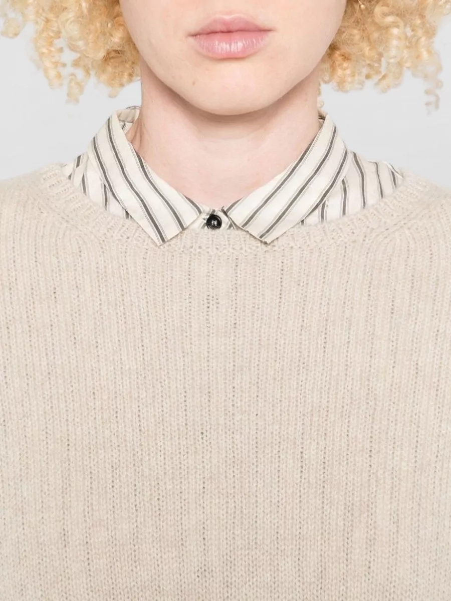 Apuntob Cashmere Crewneck Long-Sleeve Jumper