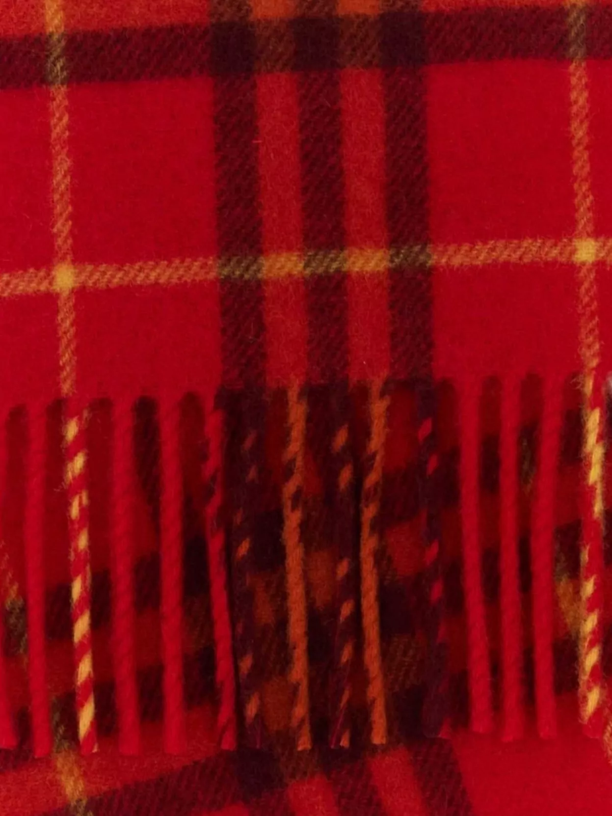 Burberry Cashmere Scarf With Embroidered Fringed Edges