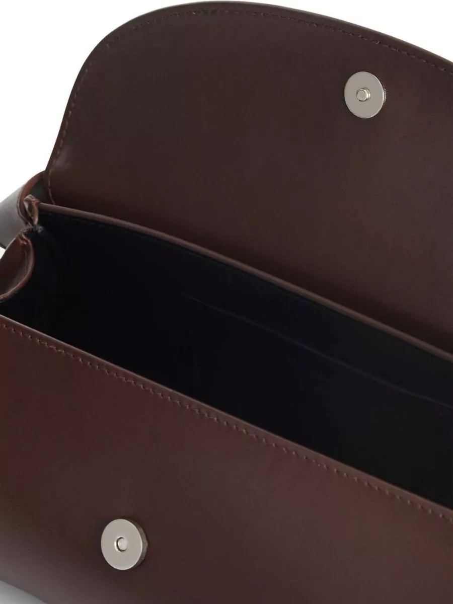 Jil Sander Cannolo Small Leather Trapeze Shoulder Bag