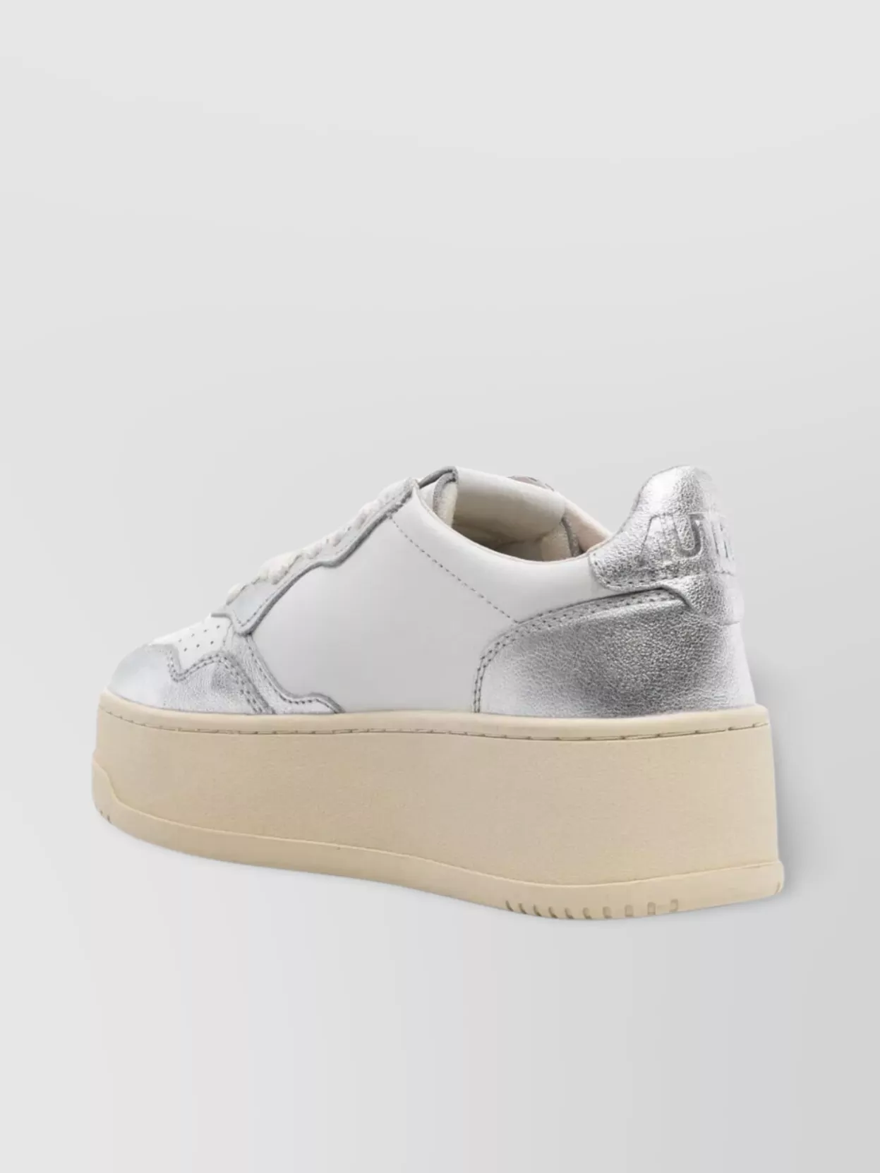 Autry Low Leather Sneakers Metallic Finish
