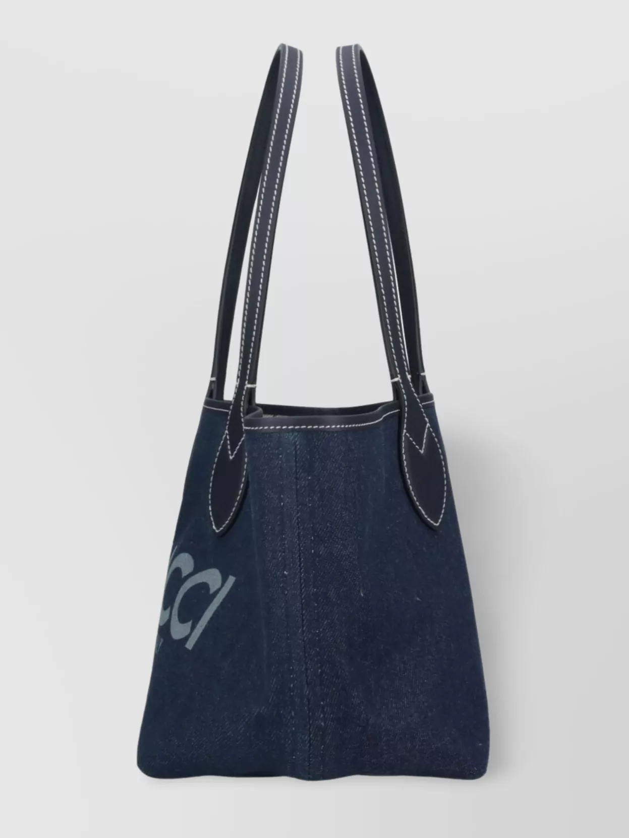 Shop Gucci Stitched Tote Bag Handles