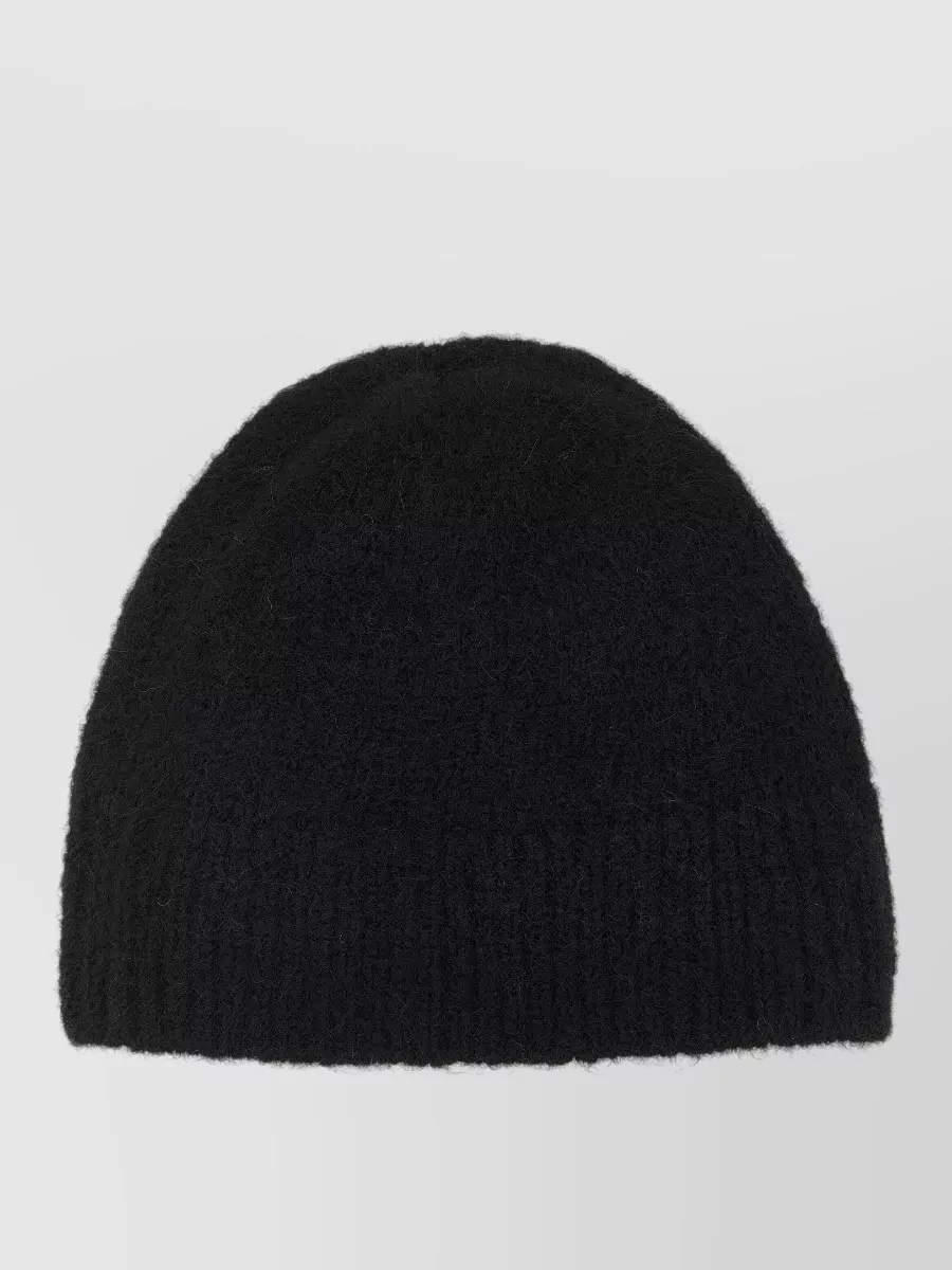 Dries Van Noten alpaca wool ribbed beanie