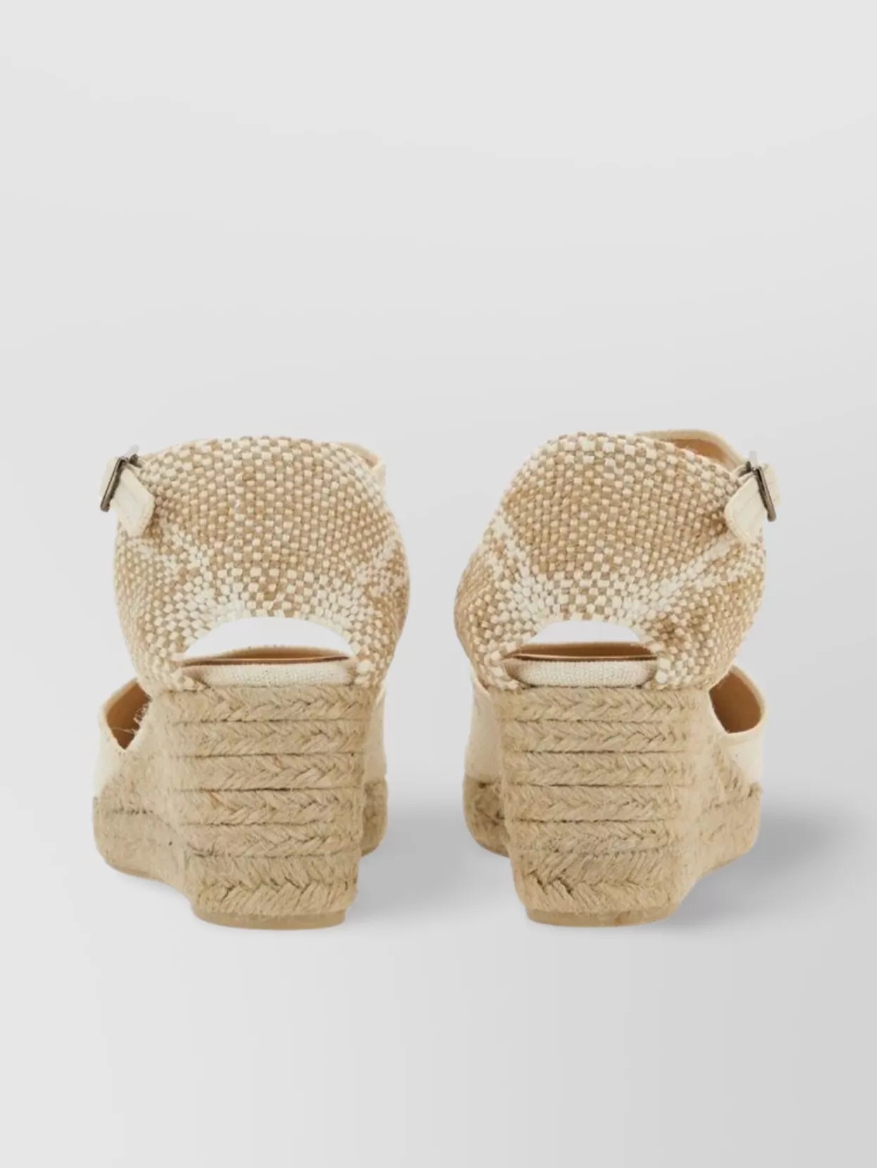 CASTAñER WEDGE ESPADRILLE WITH METALLIC TOE CAP