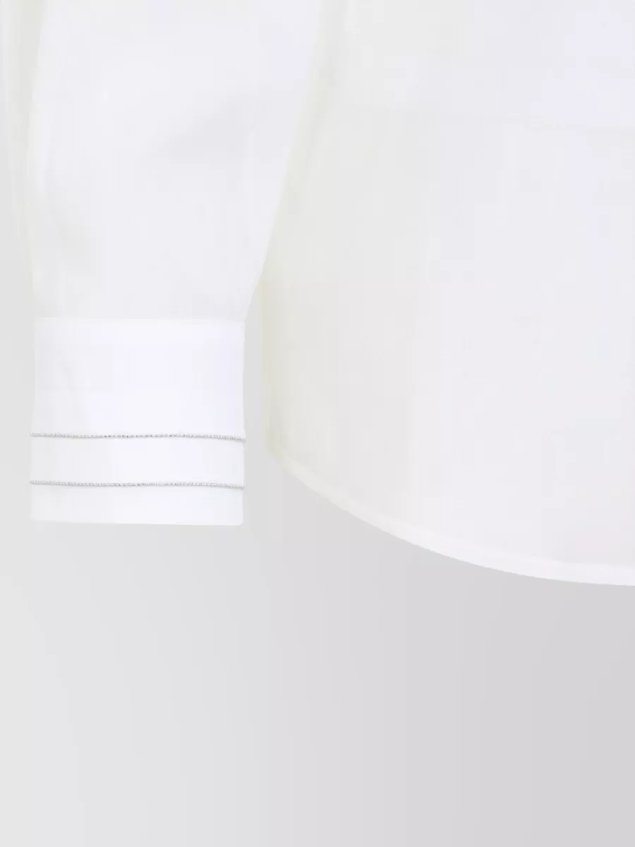 Peserico Organza Shirt Collared Neck Long Sleeves Sheer