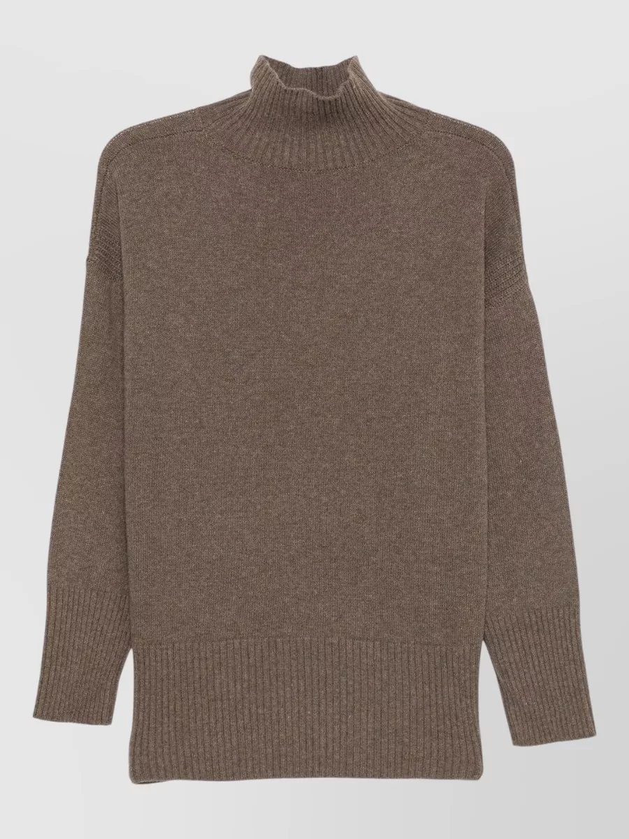 Roberto Collina Cashmere Merino Wool Turtleneck Sweatshirt