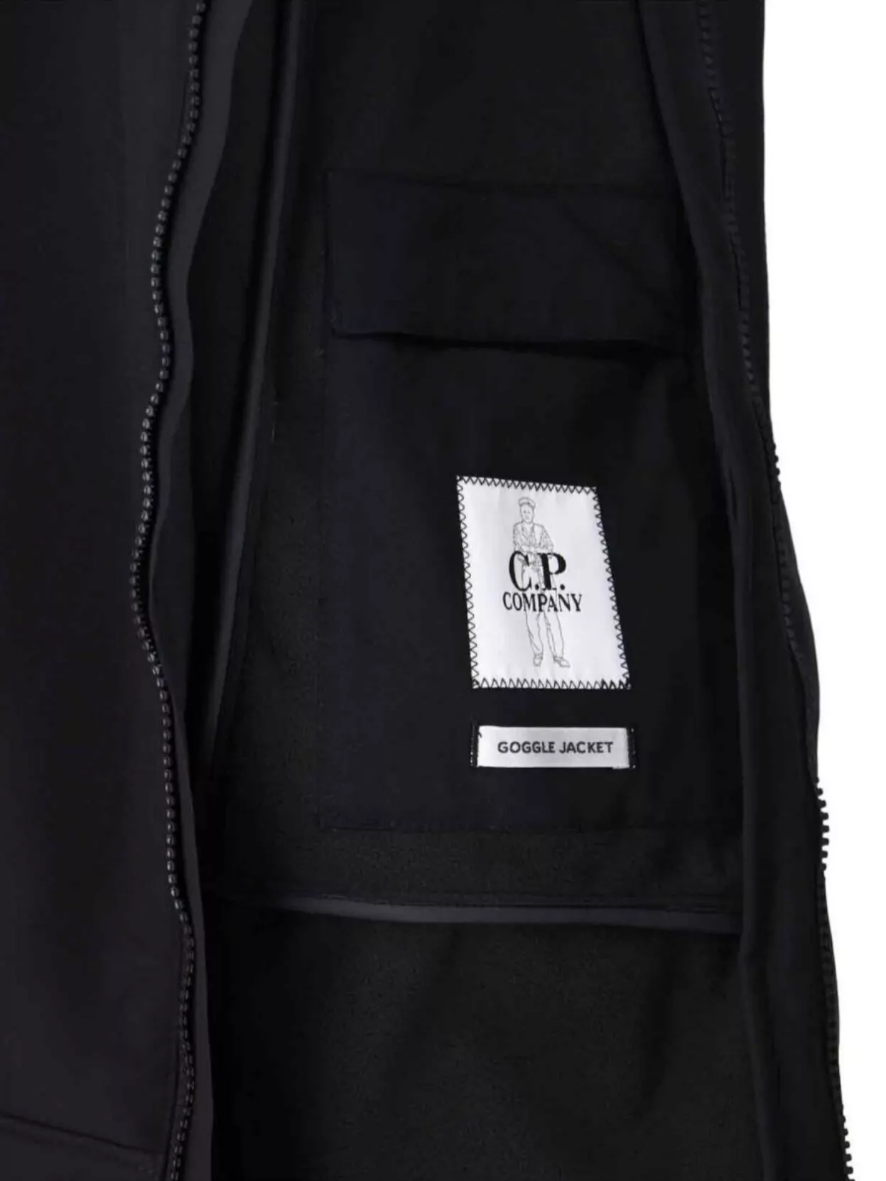 C.p. Company Sleeveless Hooded Jacket Front Pockets