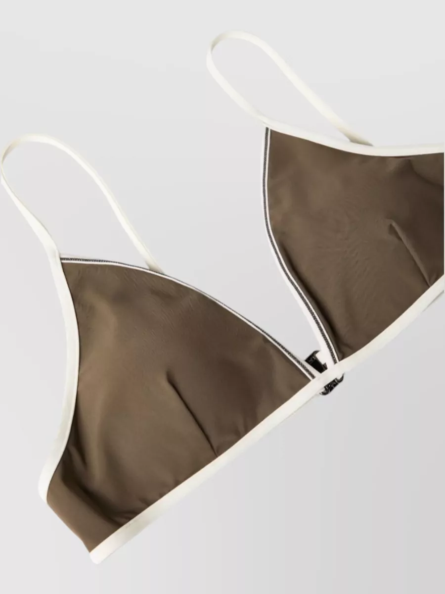 Brunello Cucinelli Bikini Set Triangle Top Tie Side