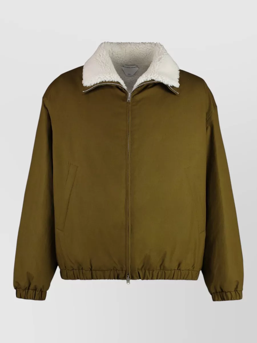 Bottega Veneta shearling lamb bomber jacket