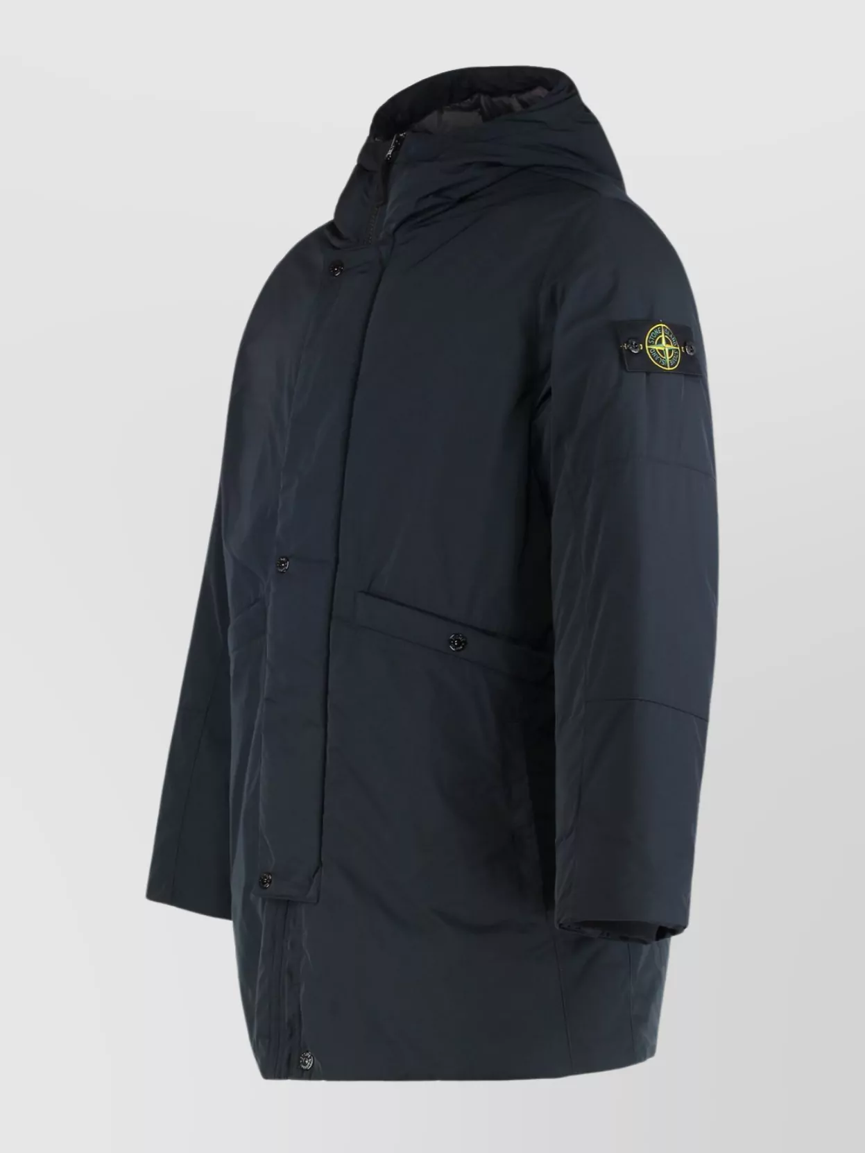 Stone Island Hooded Padded Parka For Casual Wear