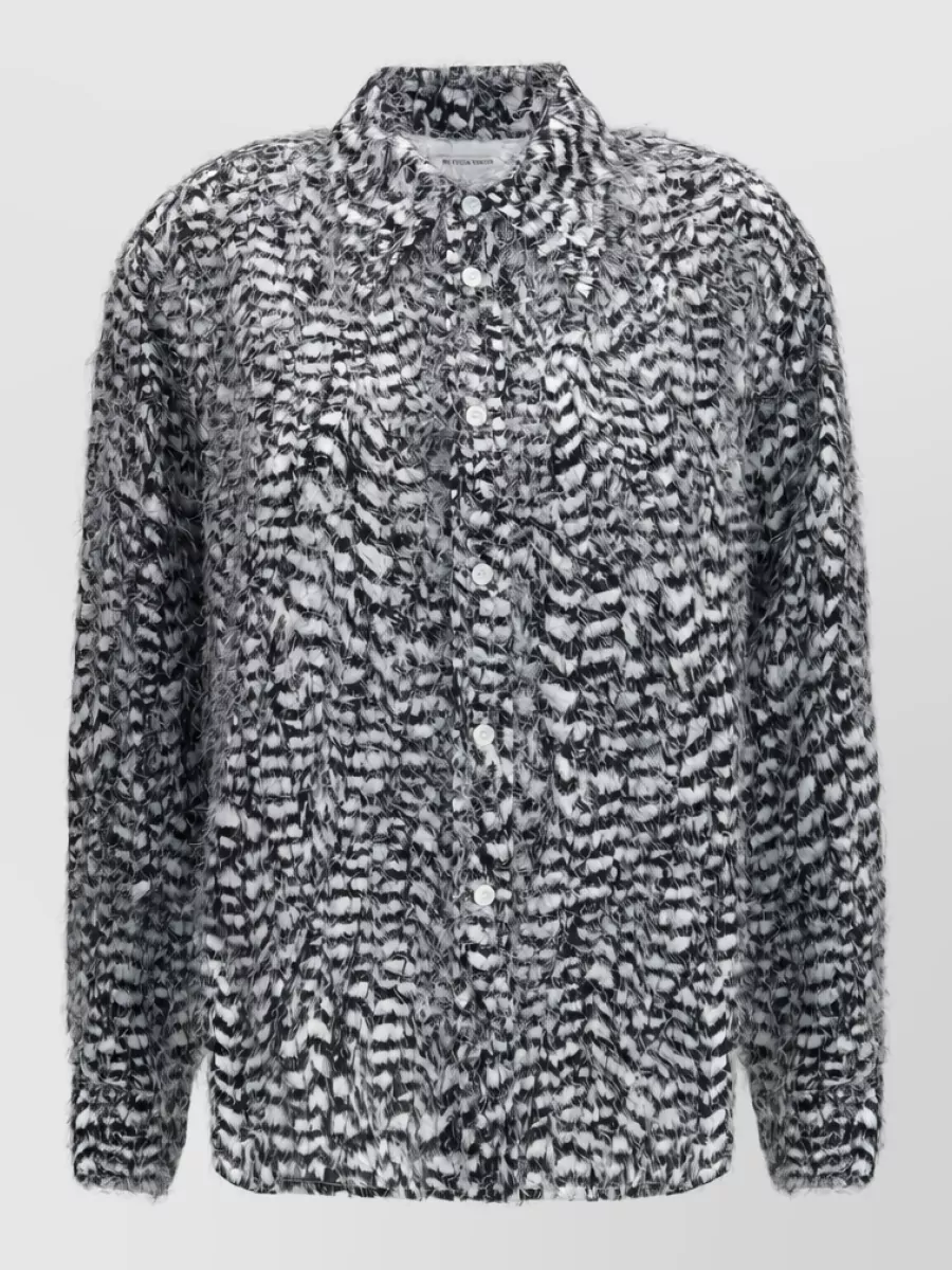 Bottega Veneta viscose jumper with feathers