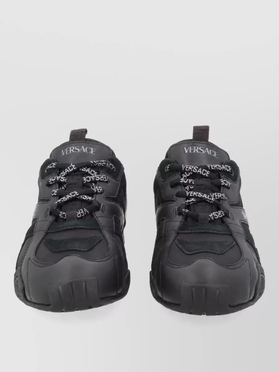 Versace leather low-top sneakers