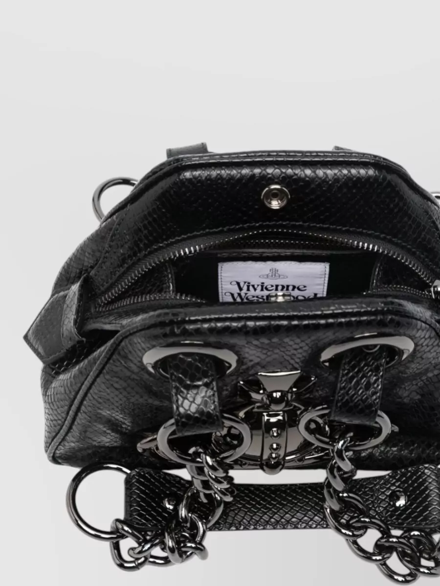 Vivienne Westwood Shoulder Bag Chain Detail Metallic Hardware