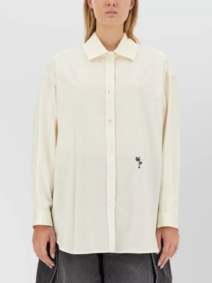 Palm Angels Embroidered Logo Shirt