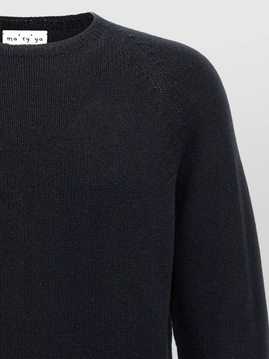 Ma'ry'ya Wool Silk Cashmere Crew-Neck Sweater