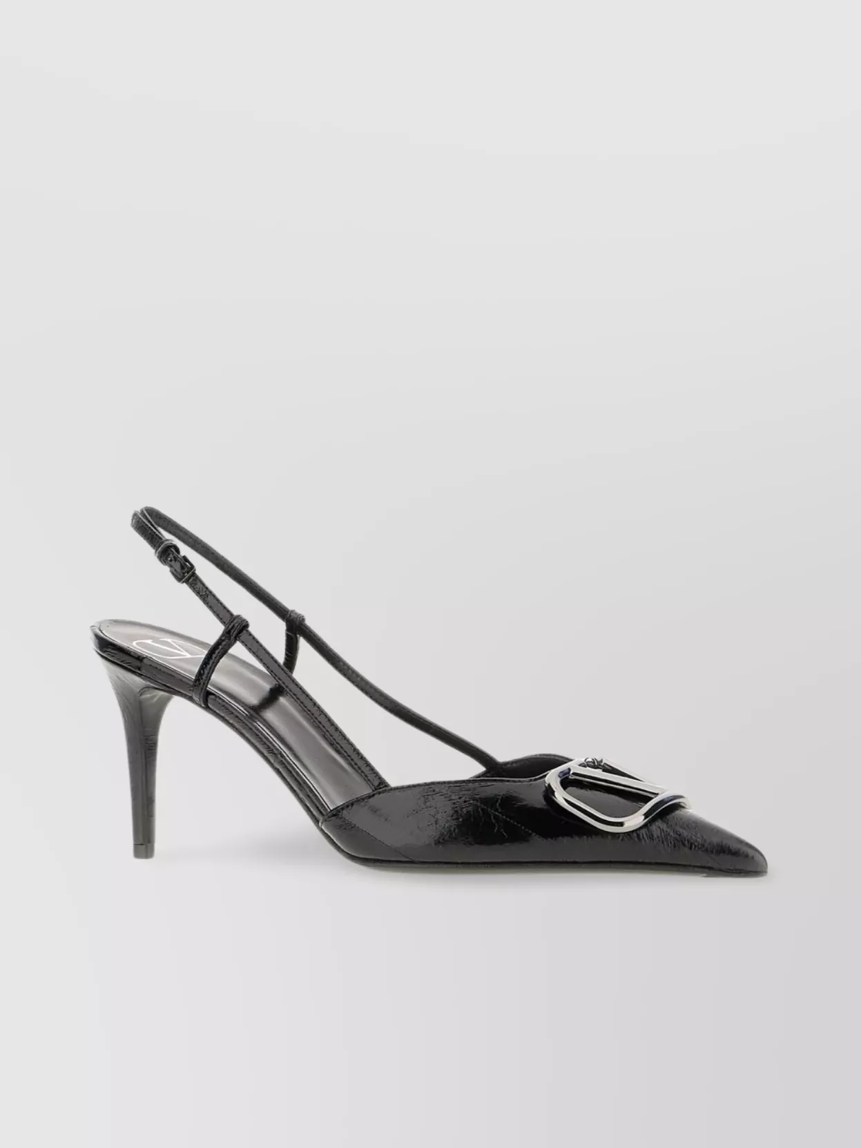 Valentino Vlogo Pointed Toe Slingback Pump
