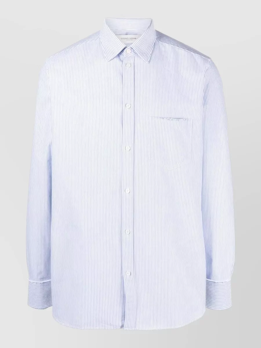 Golden Goose striped cotton casual shirt