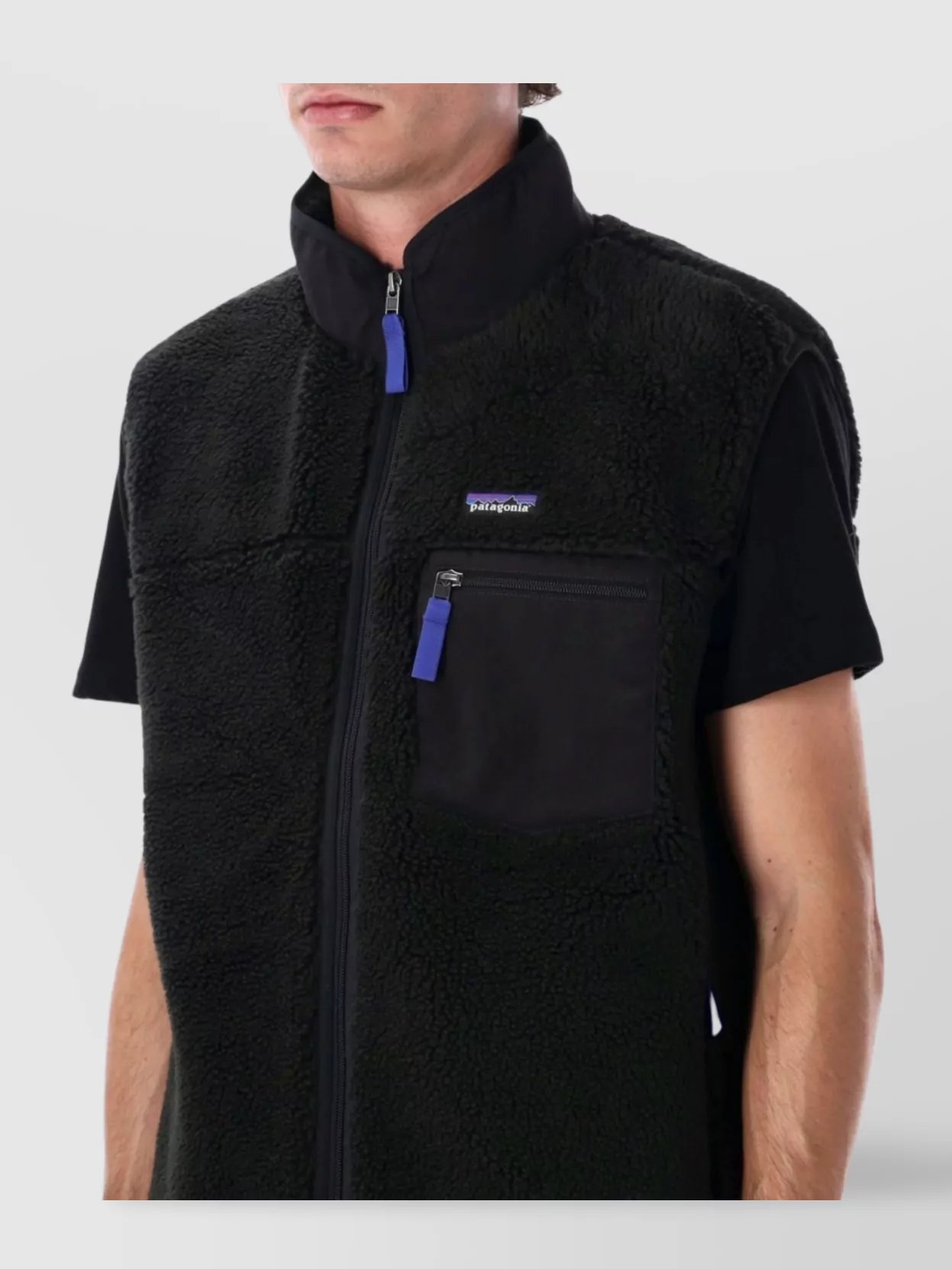 Patagonia Regular Fit Fleece Vest With Zippered Pockets