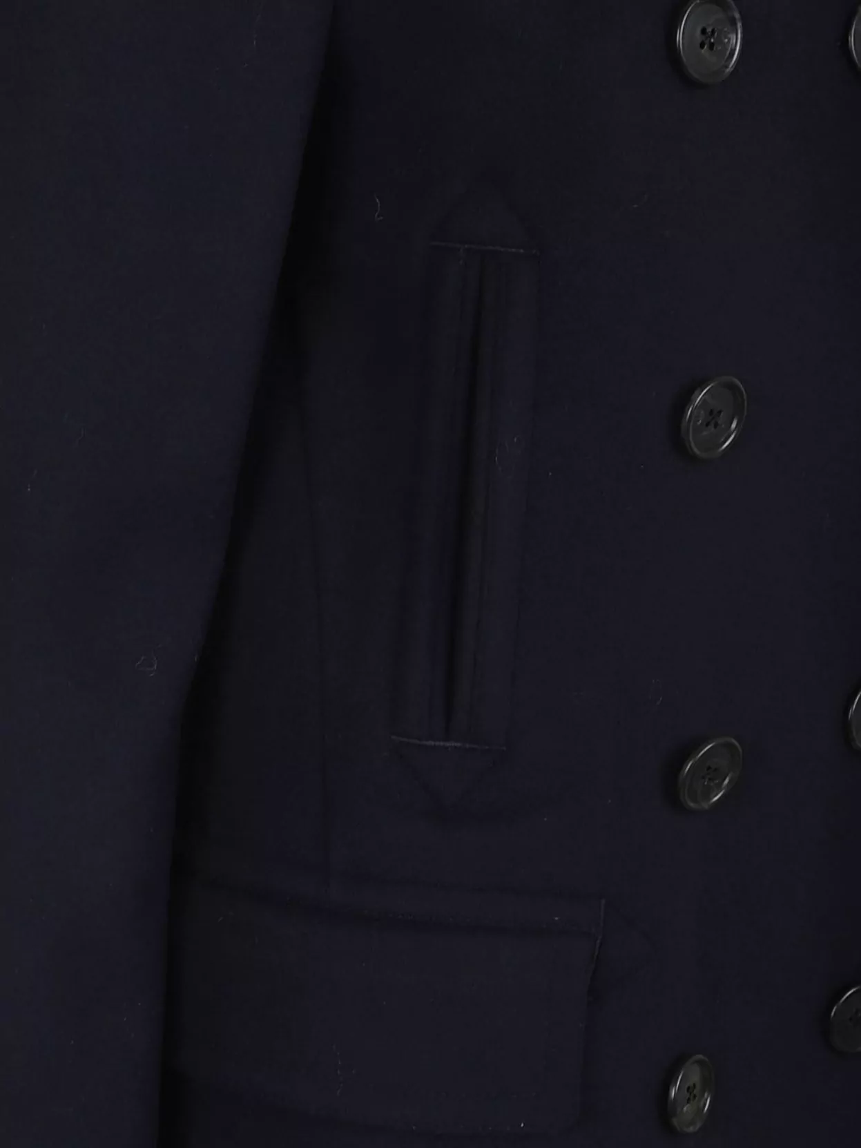 Polo Ralph Lauren Double-Breasted Coat Notched Lapels