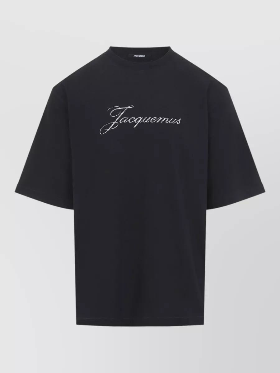 Jacquemus logo-print cotton crew-neck short-sleeve t-shirt