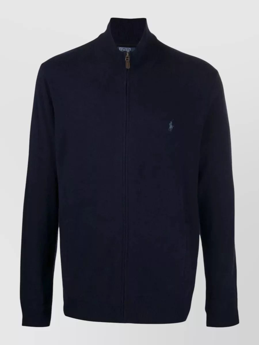 Polo Ralph Lauren wool high neck long sleeve zip jacket