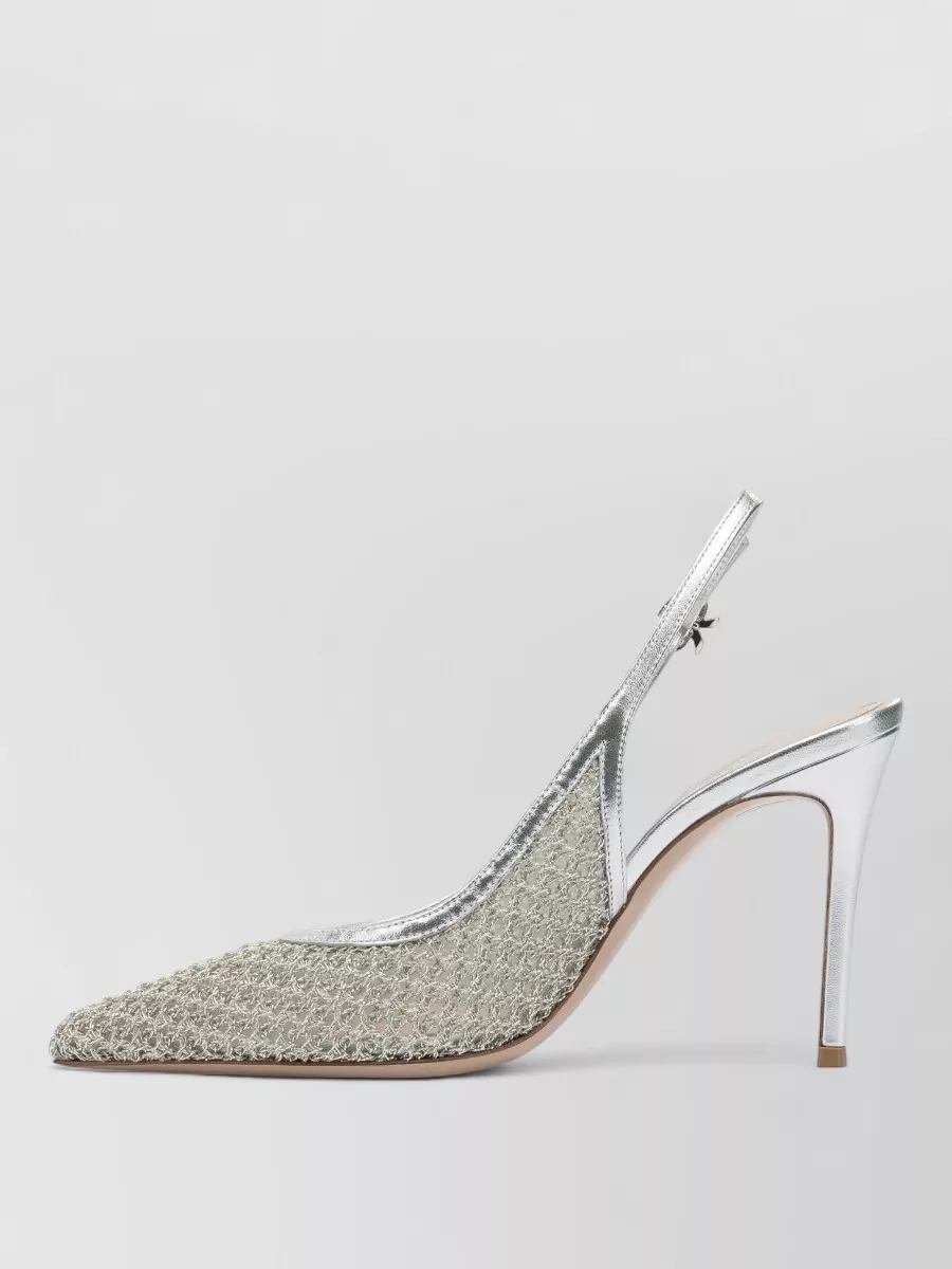 Gianvito Rossi Metallic Slingback Pumps