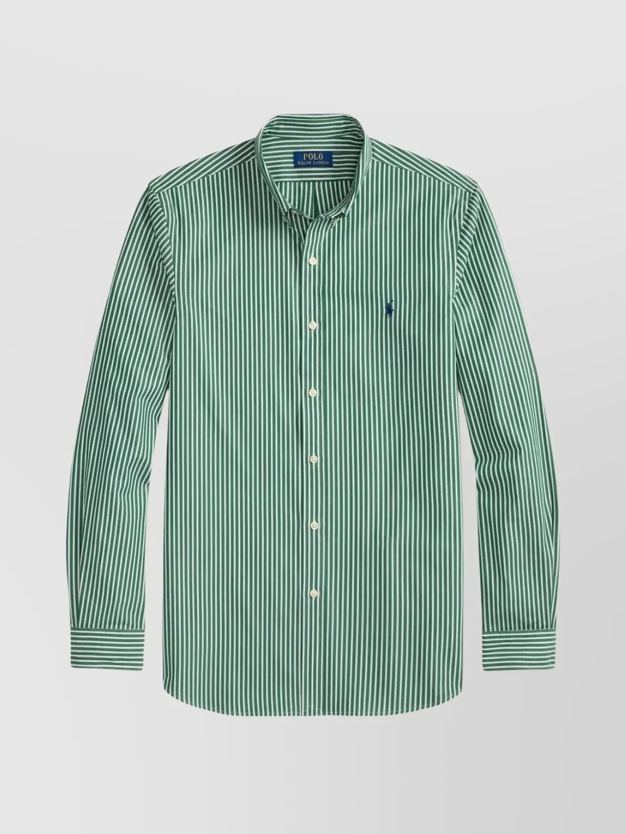 Polo Ralph Lauren Shirt Striped Pattern Collar Button-down In Green
