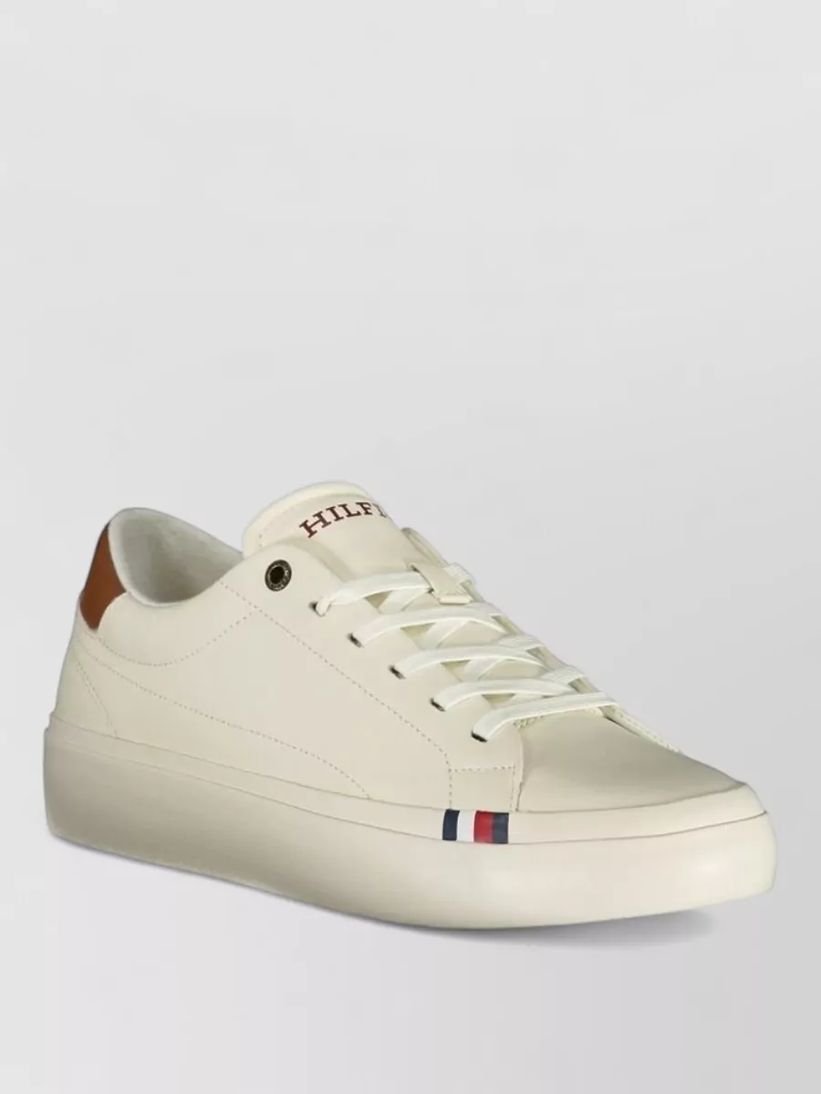 Tommy Hilfiger leather low-top lace-up sneakers